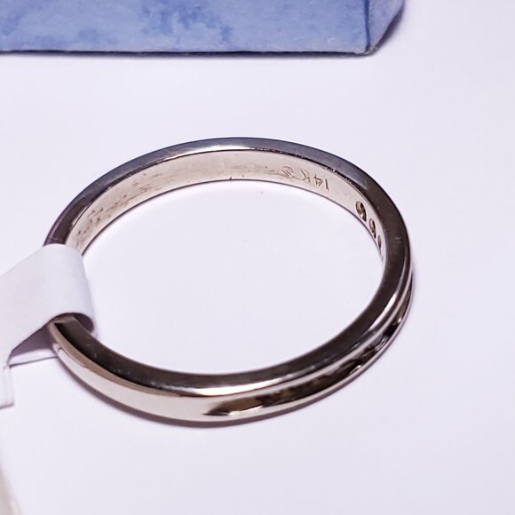 Estate .22ctw Natural Rd Diamond Channel 14Kt WG Stuller Anniversary Band #22733 - Picture 4 of 6